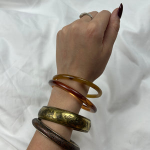 Brown bangle bracelet