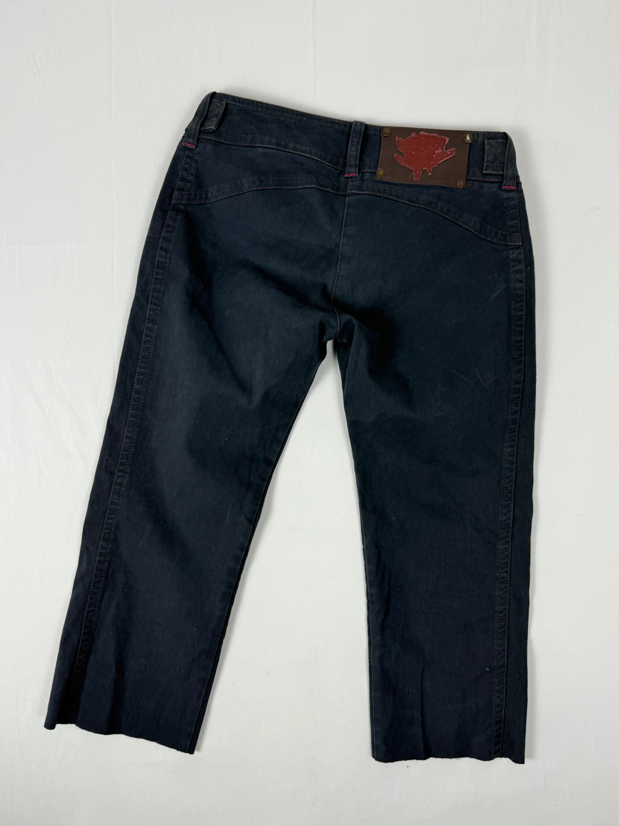 Navy denim low rise capri pants (XS/S)