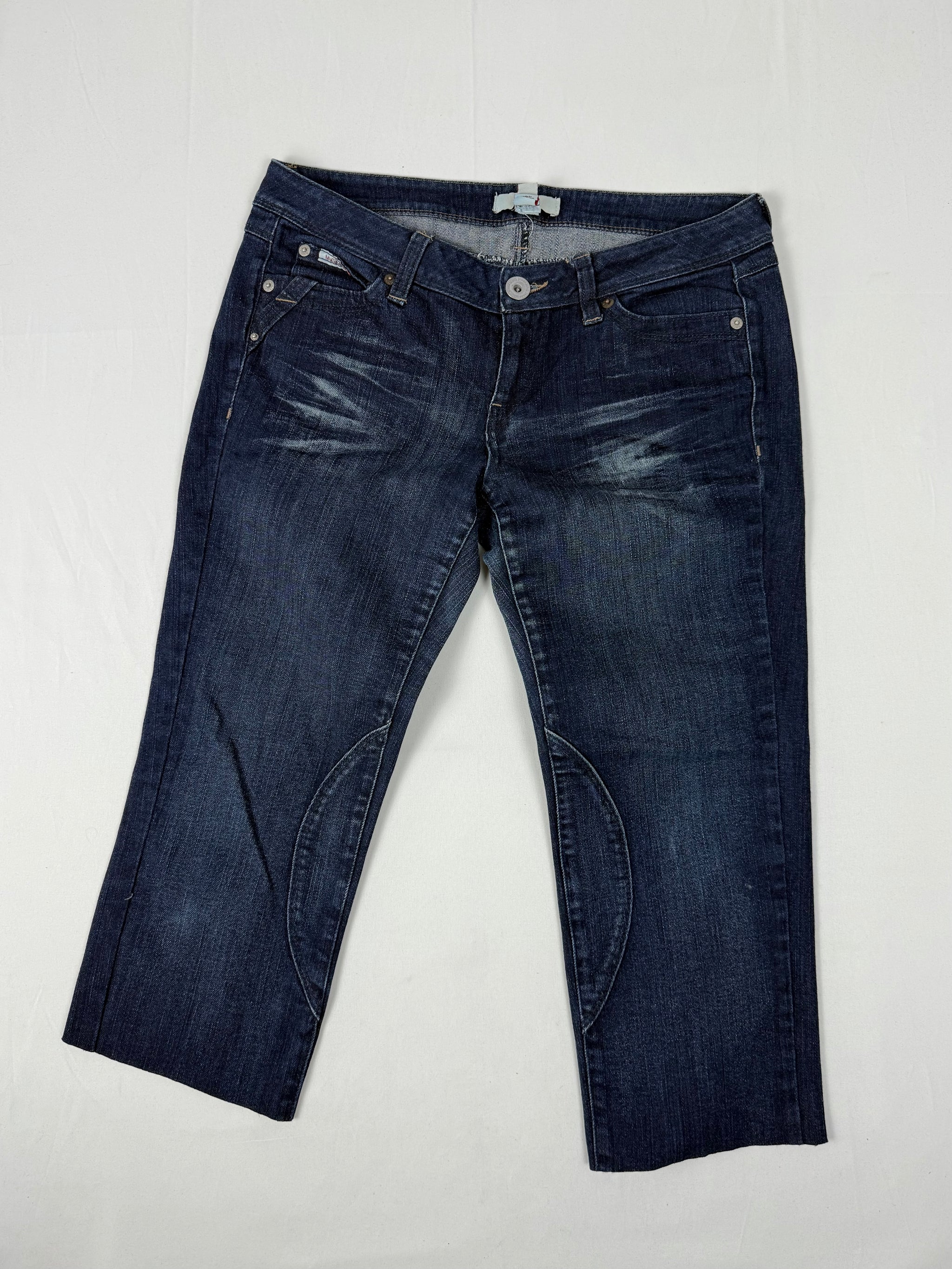 Navy low waist capri pants (L)