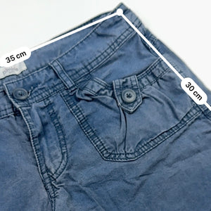 Navy 100% cotton low rise cargo short (XS)