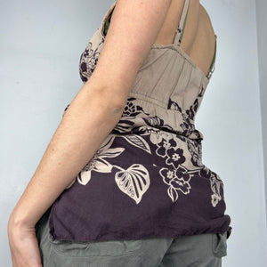 Beige 100% cotton cami top (S/M)