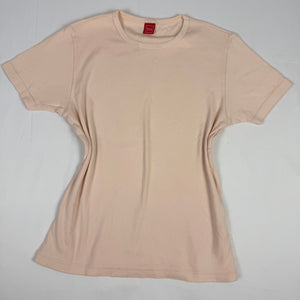 Pink peach 100% cotton tight fit tee (M/L)
