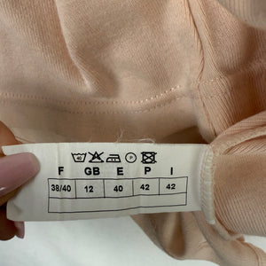 Pink peach 100% cotton tight fit tee (M/L)