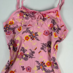 Baby pink graphic cotton dress (L)