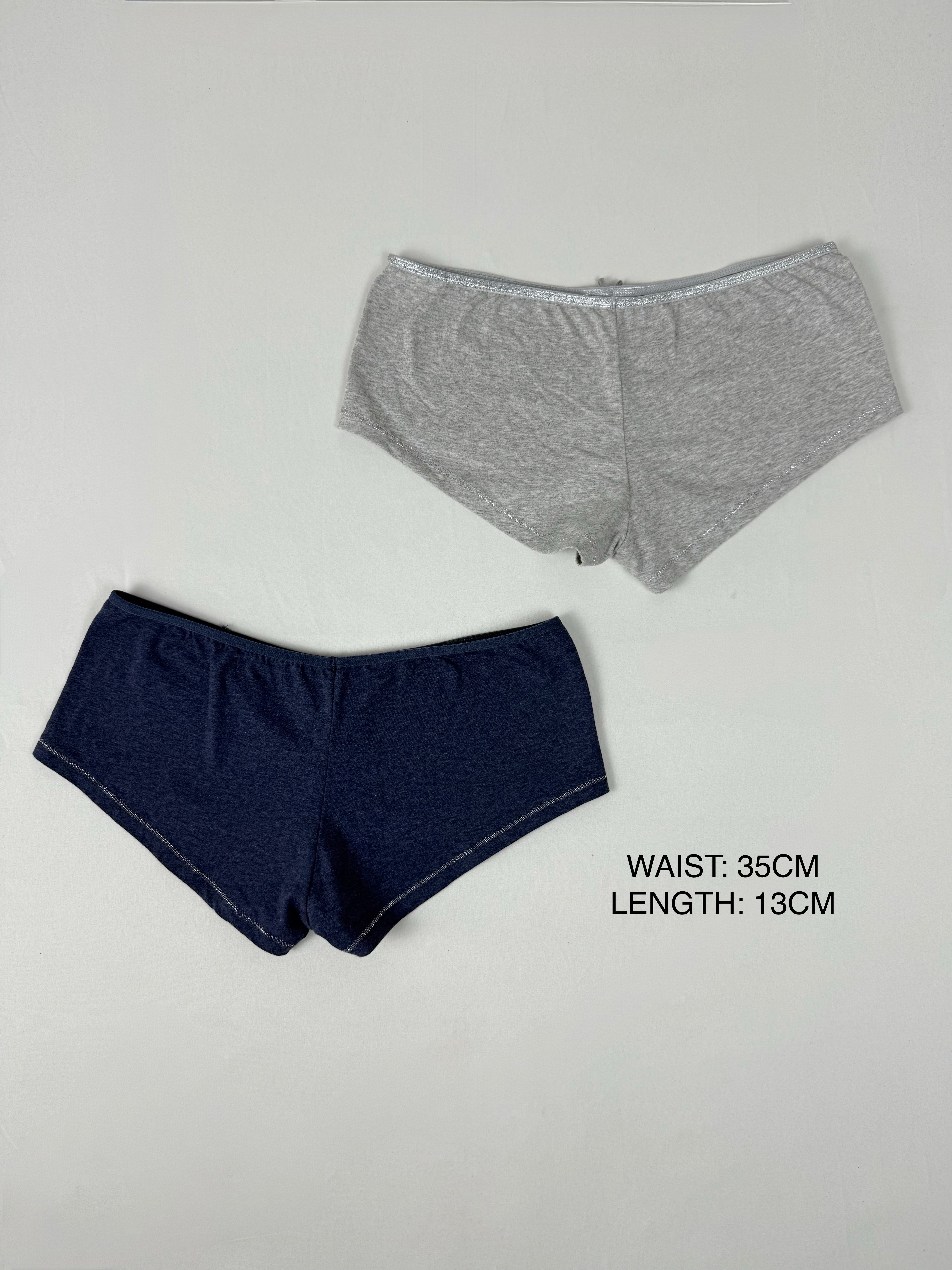 Cotton low rise mini shorty (S)