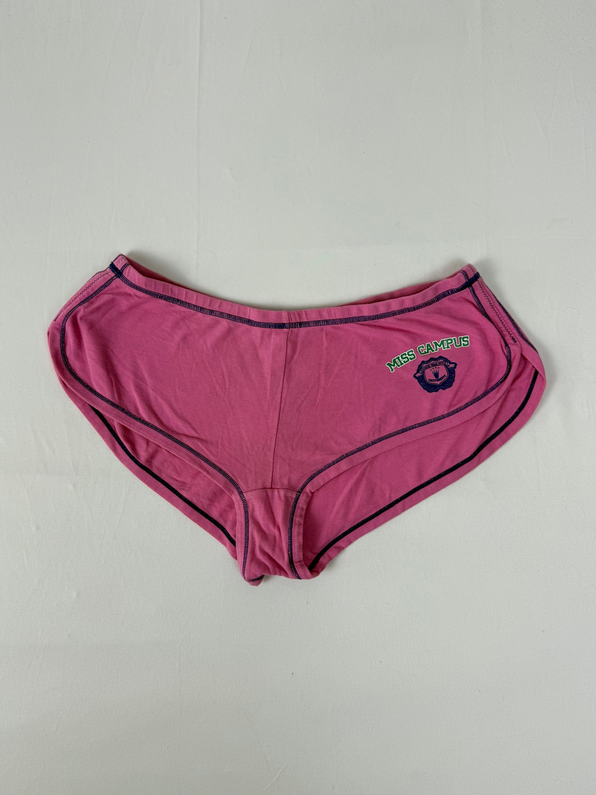 Pink stretchy low rise mini short (S)