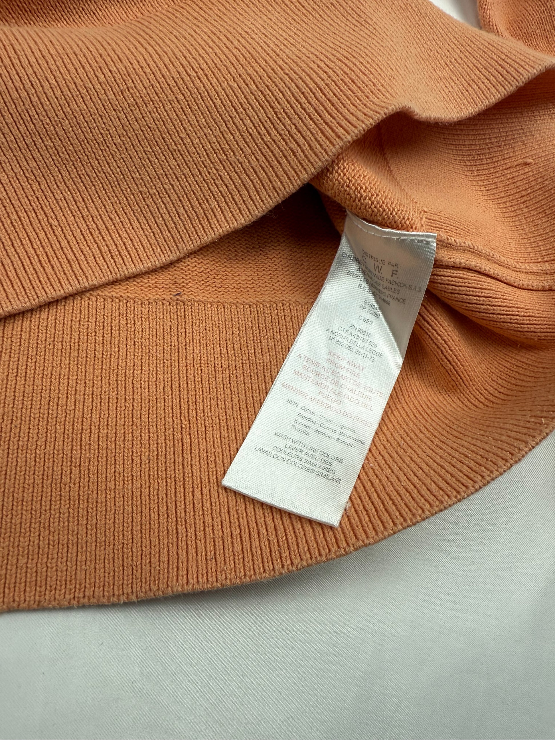 Orange B logo cotton jumper (S/M)