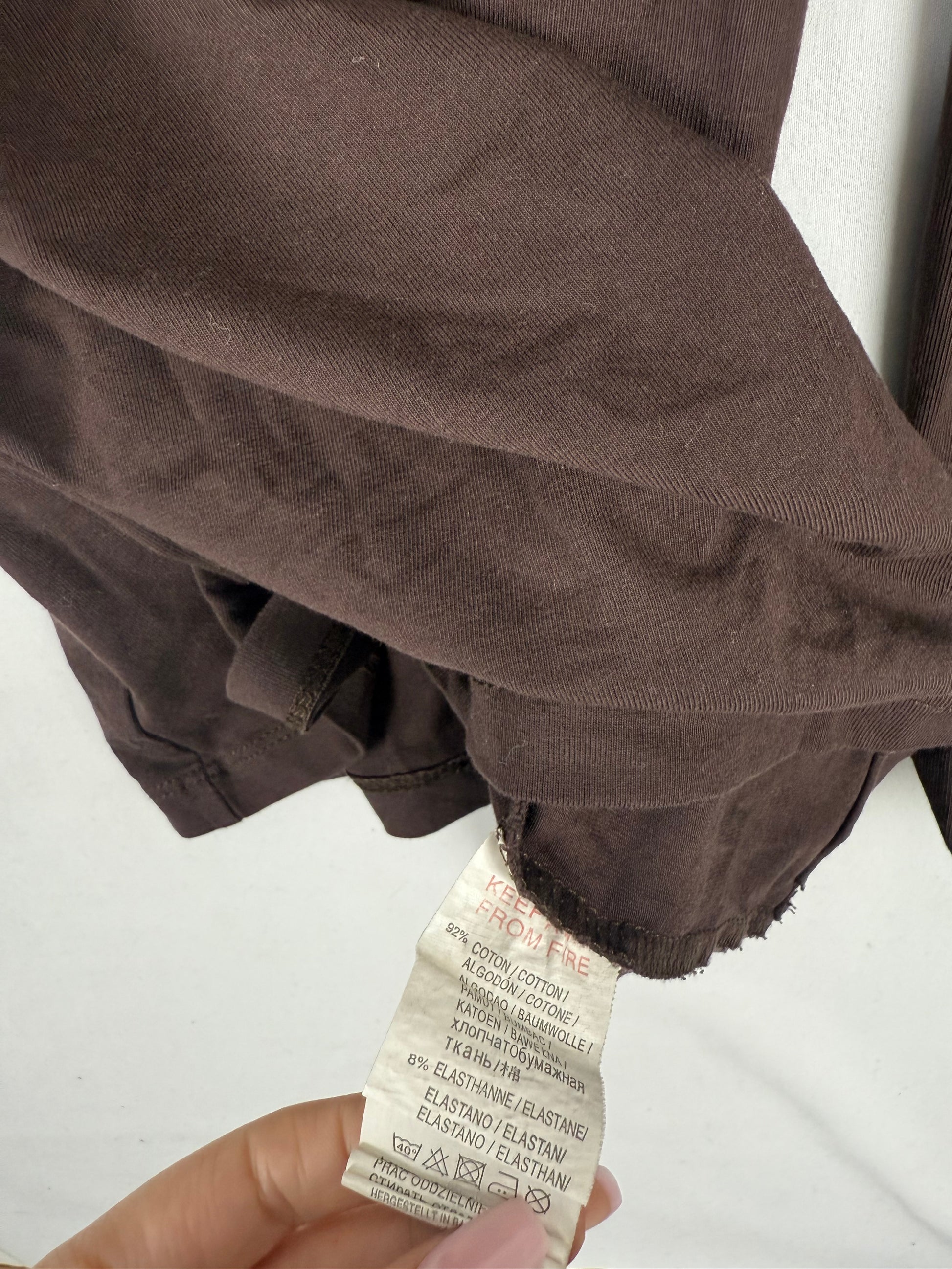 Brown cotton long sleeves top (S/M)