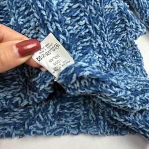 Blue crop V neck jumper (S/M)