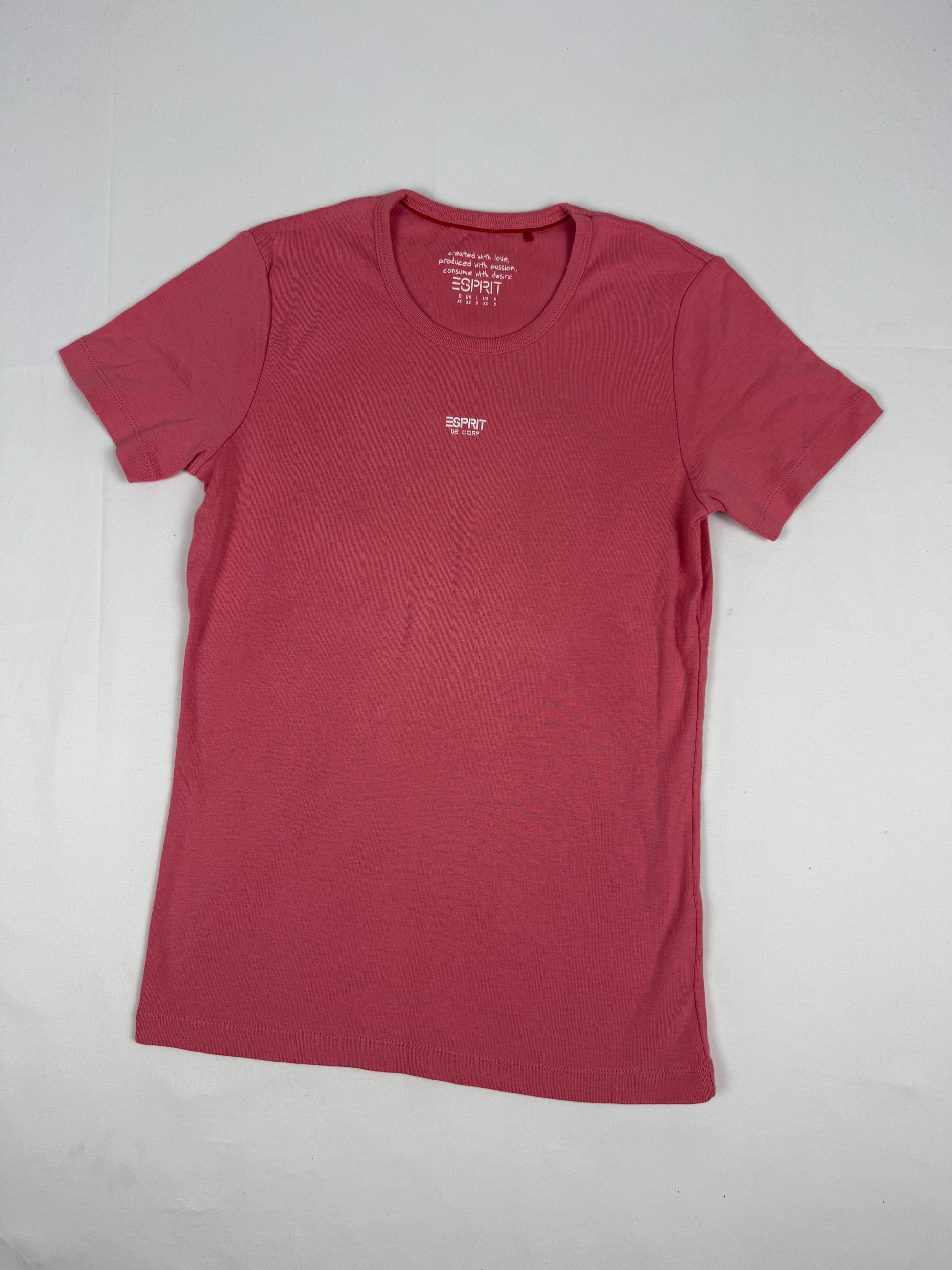 Pink 100% cotton tee (XS/S)