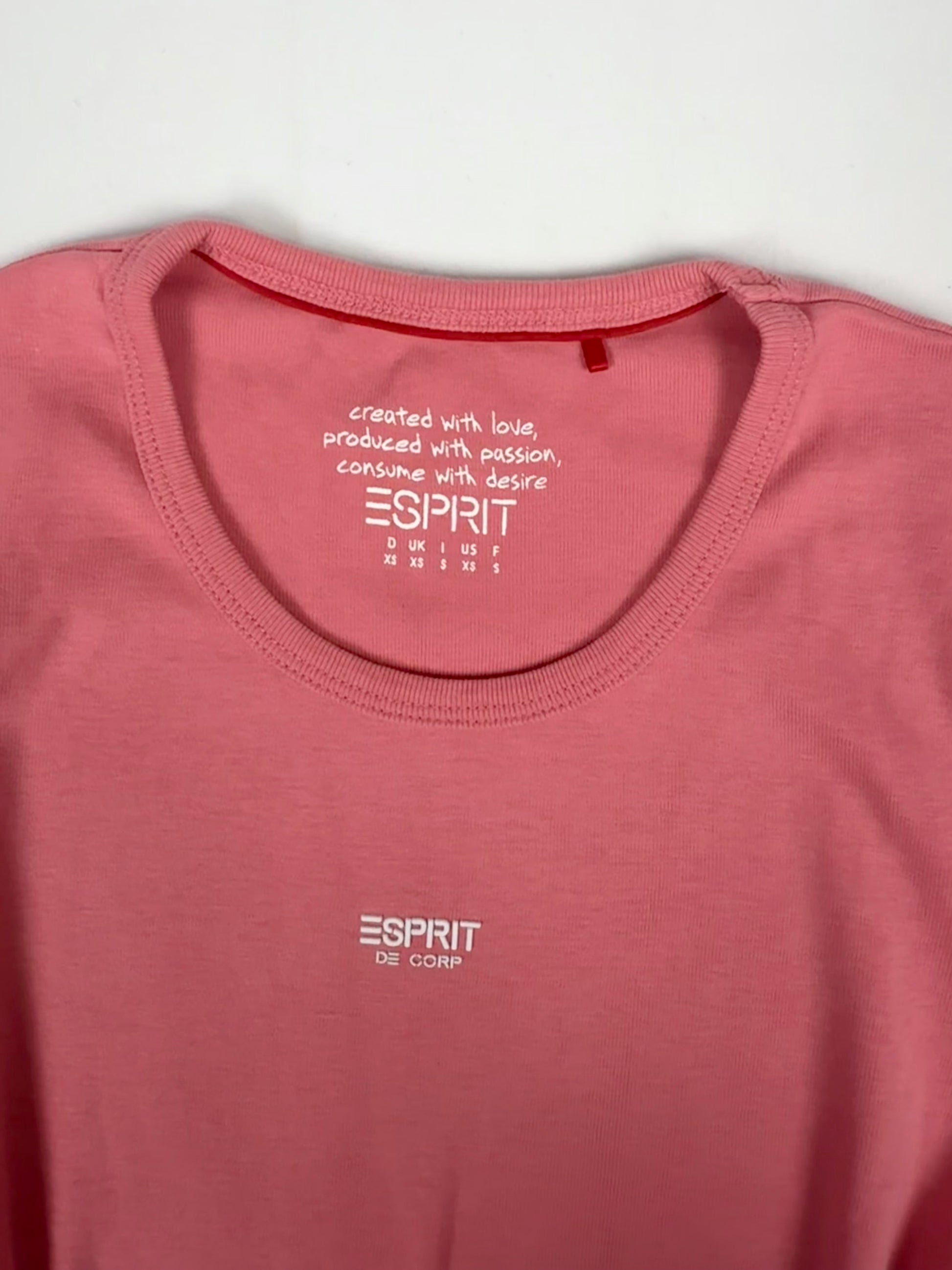 Pink 100% cotton tee (XS/S)