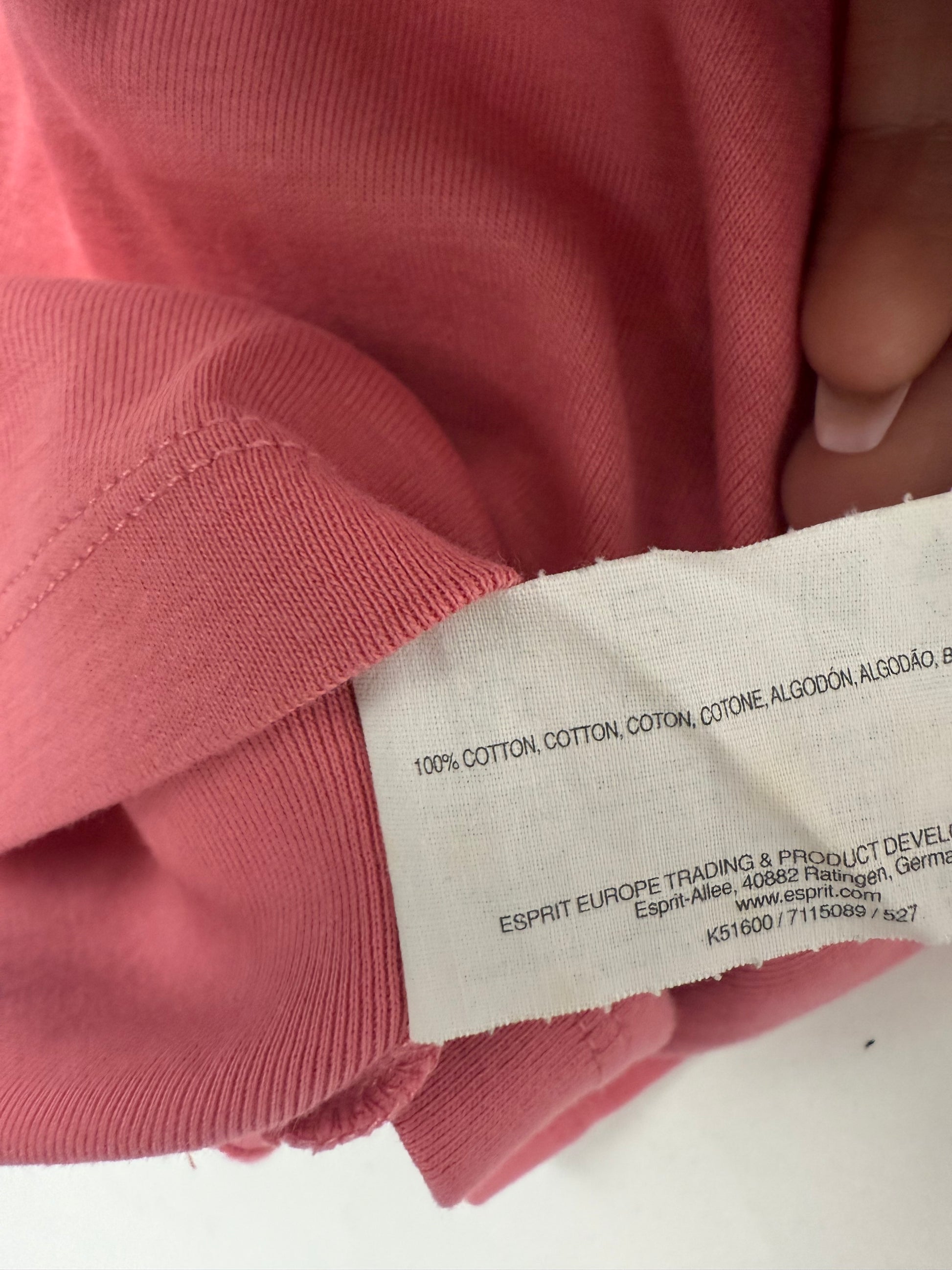 Pink 100% cotton tee (XS/S)