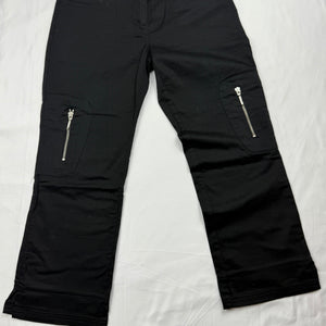 Black low rise capri pants (S)