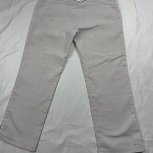 White low rise stretchy capri pants (S)