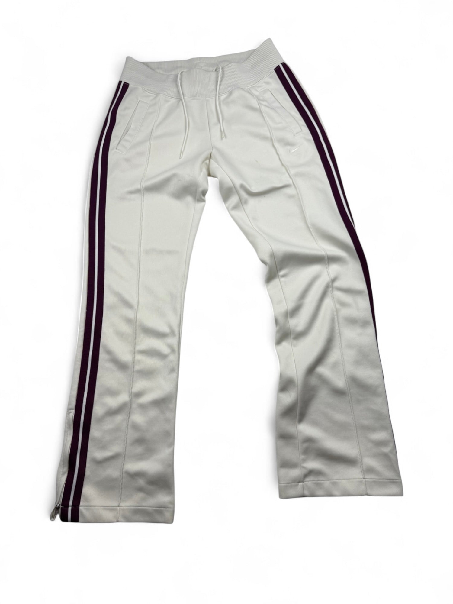 White low rise flare joggers (S)