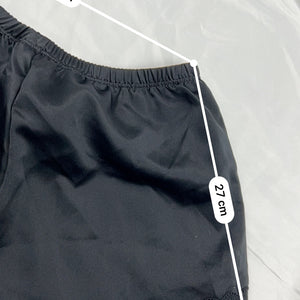 Black satin lingerie mini short (S)
