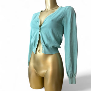 Blue cardigan jumper (S/M)