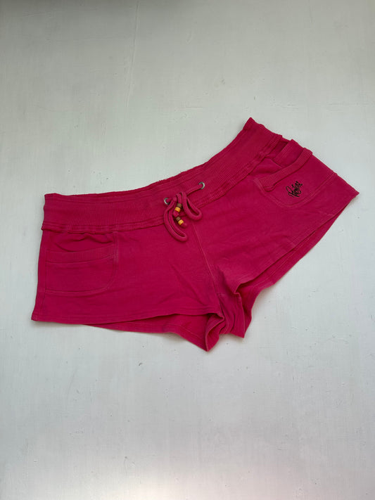 Pink cotton low rise mini short (M)