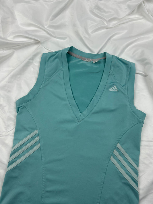 Blue tight fit tank top (S/M)