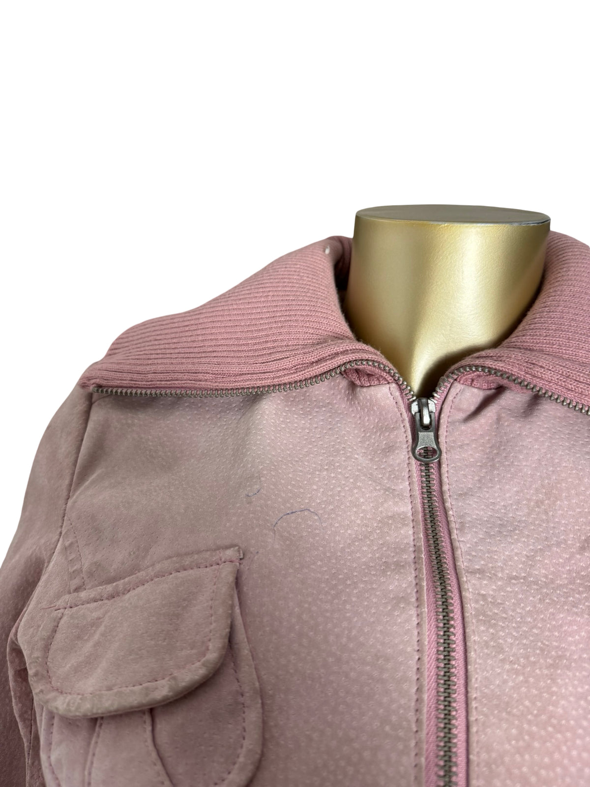 Veste ajustée 100 % coton kaki (L)