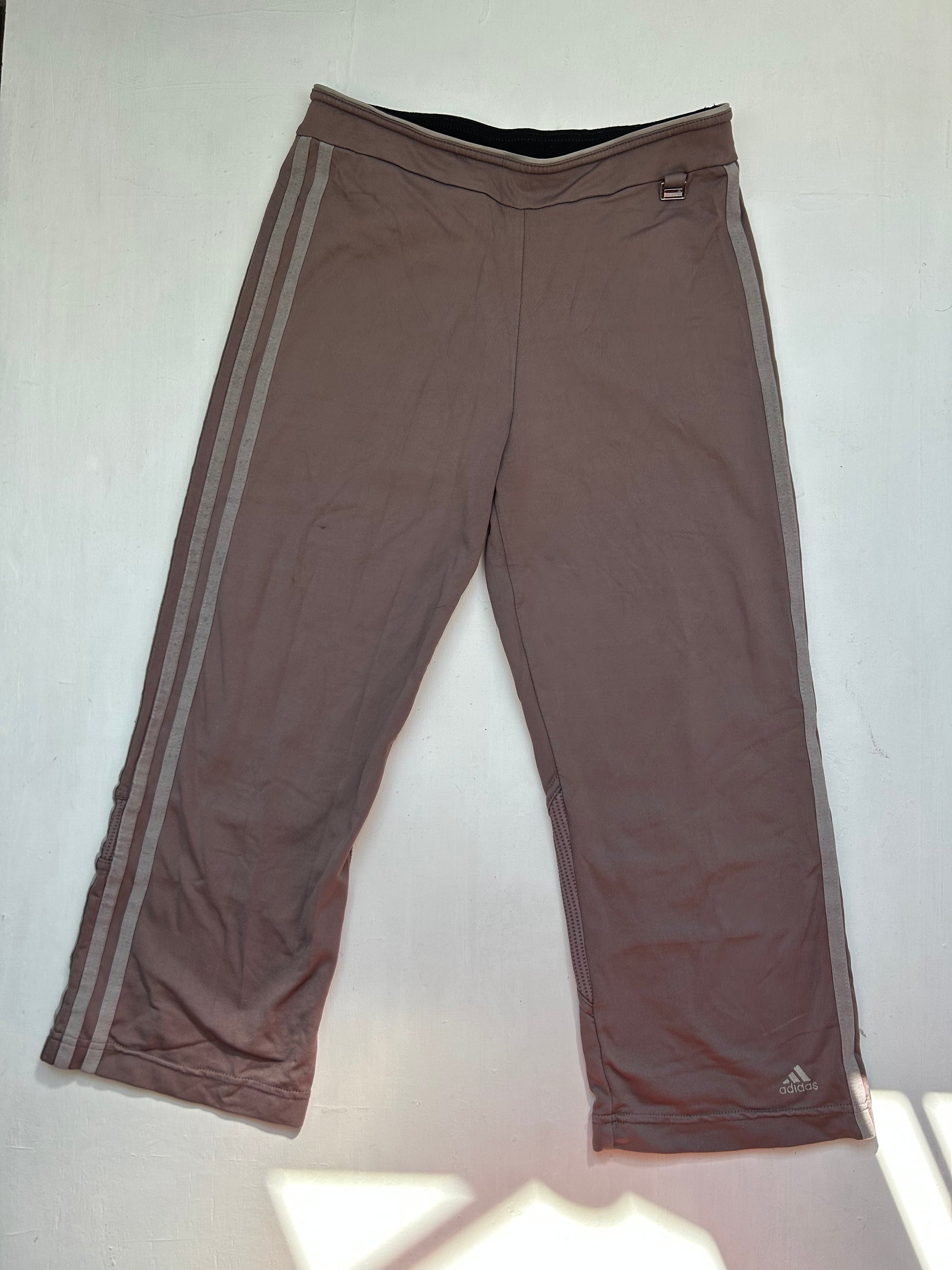 Brown low rise capri pants (S)