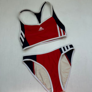 Red logo  low rise bikini set (S)