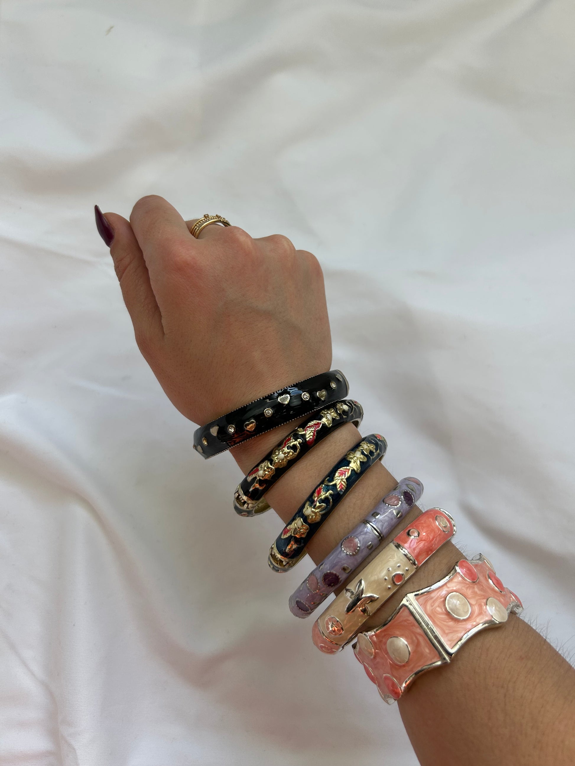 Multicolor bangle bracelet