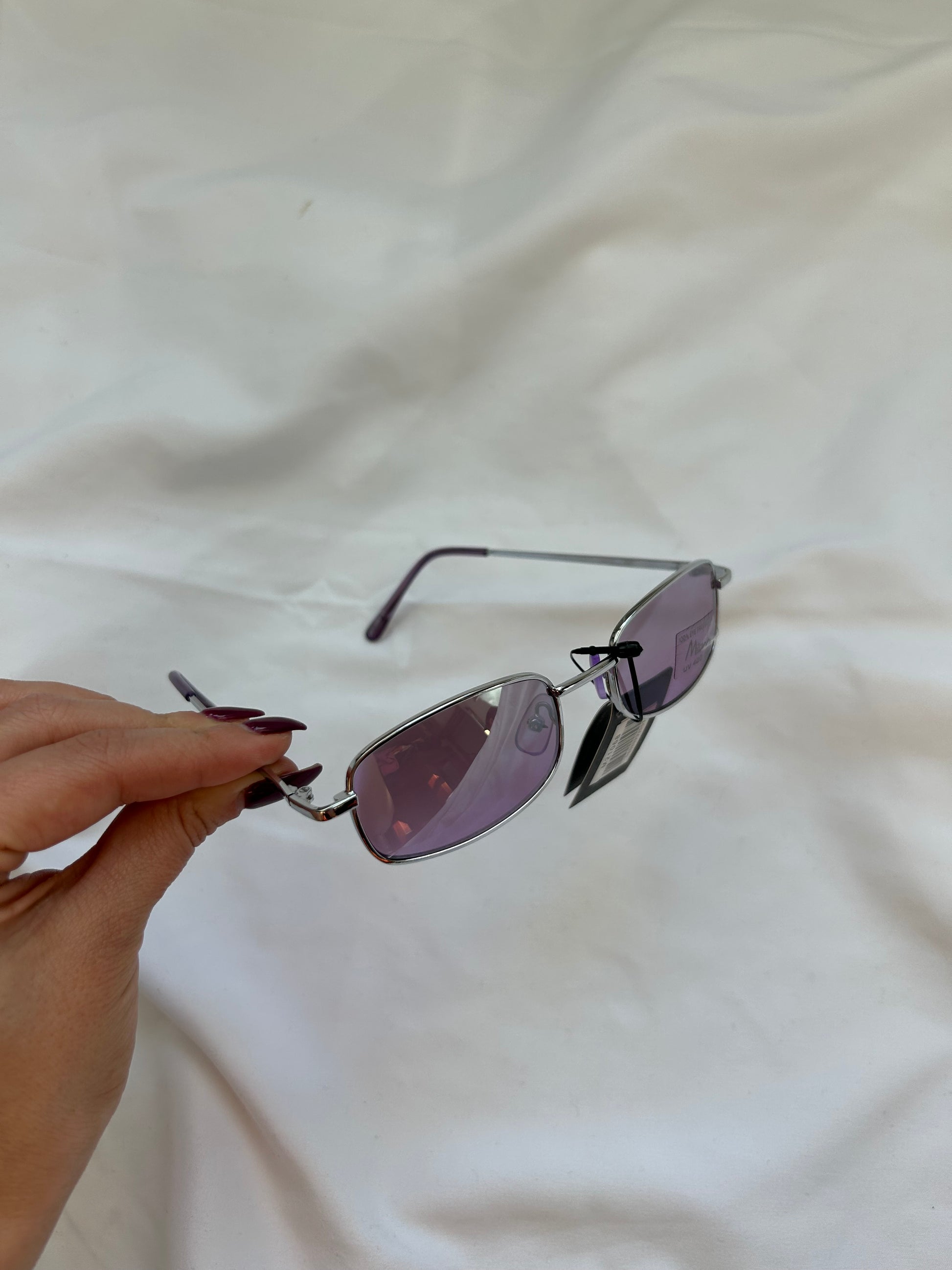 Y2k purple sunglasses