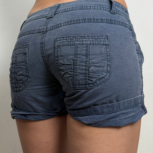 Navy 100% cotton low rise cargo short (XS)