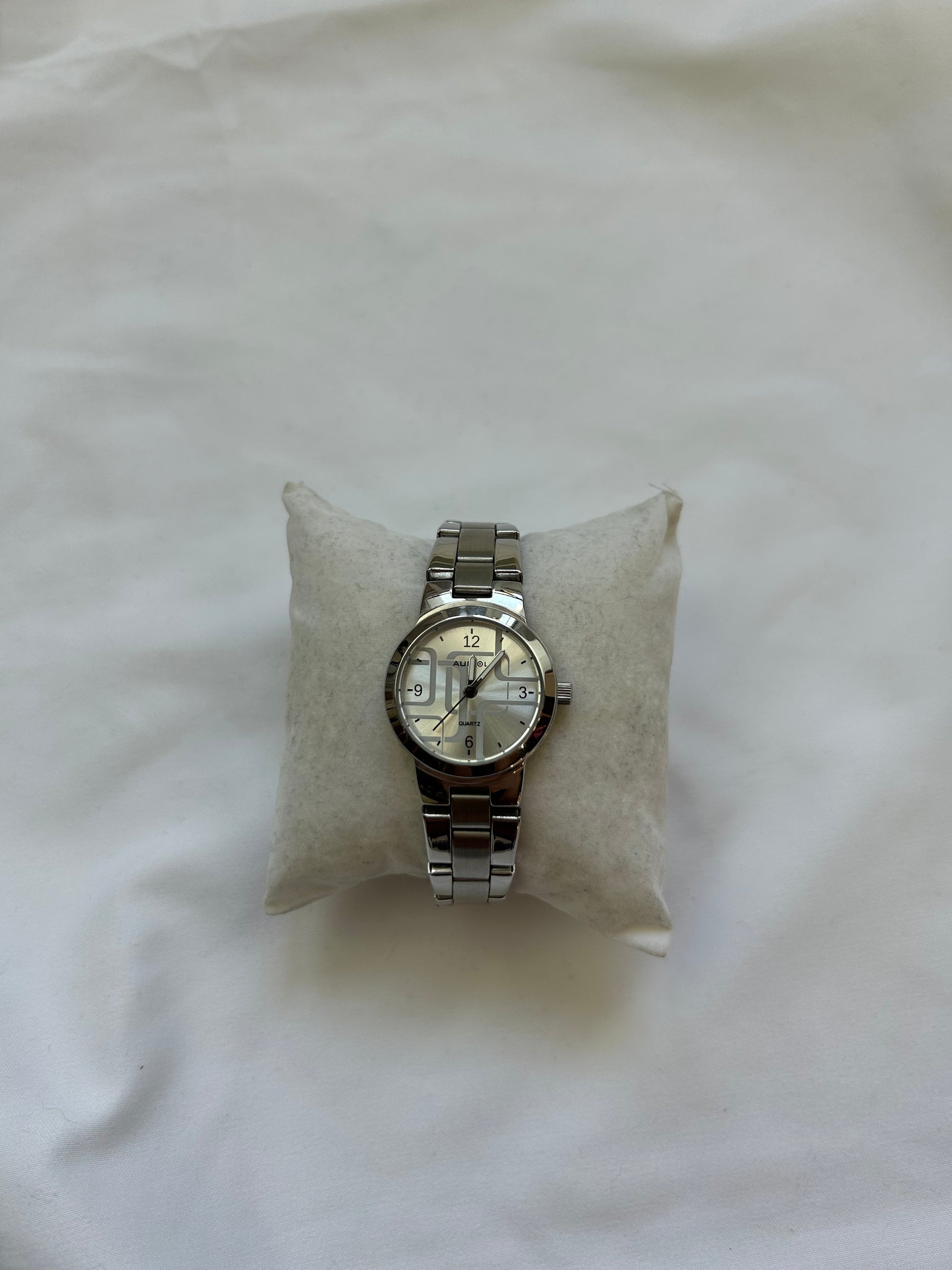 Vintage silver  inox bracelet jewelry watch