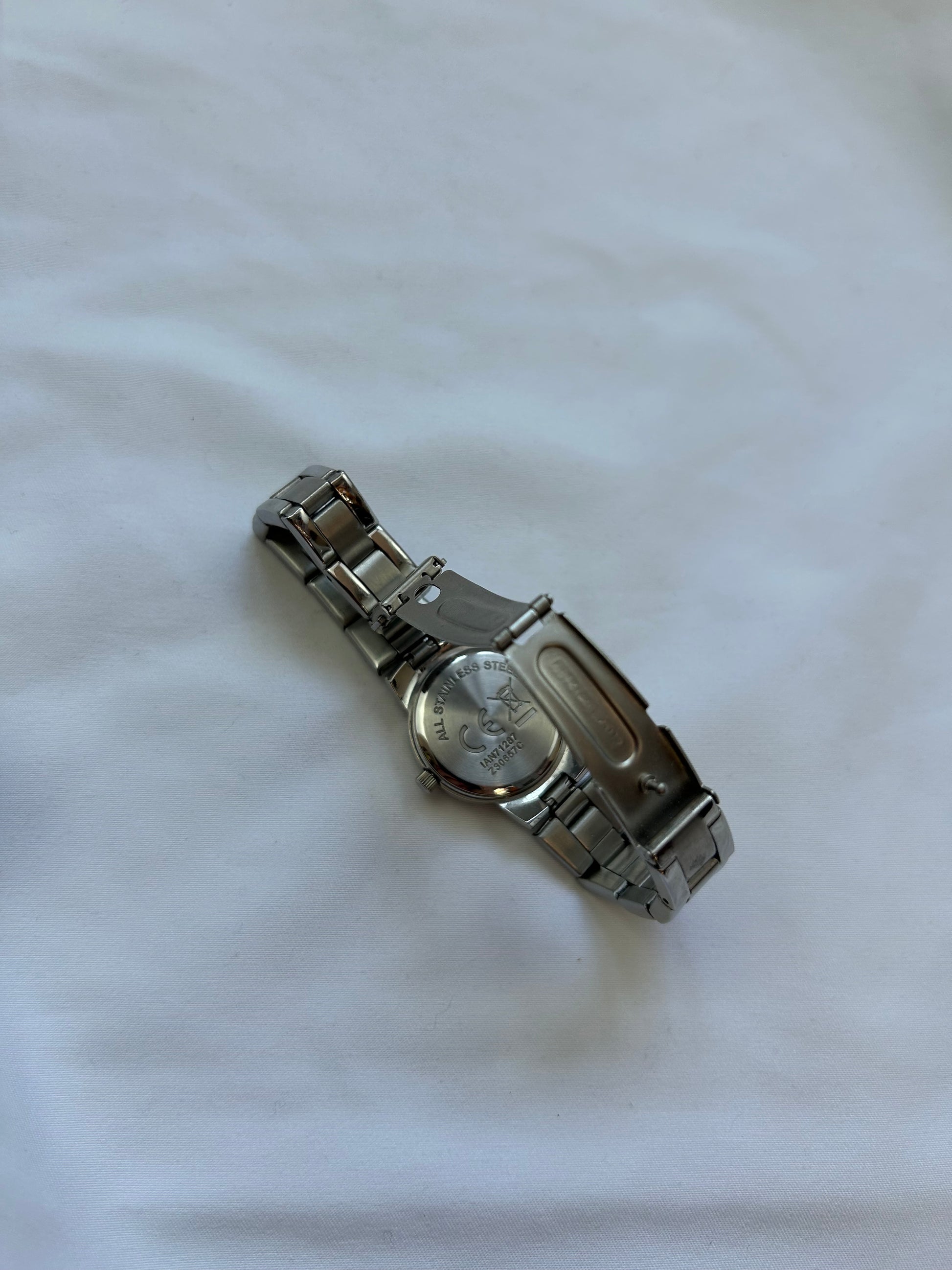 Vintage silver  inox bracelet jewelry watch