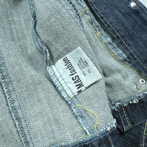 Blue denim tight fit office blazer jacket (XS/S)