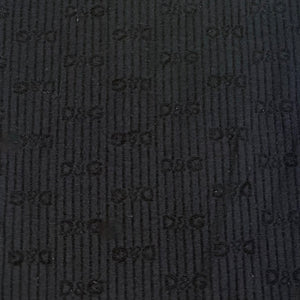 Black cotton ribbed tight fit tee (XL)