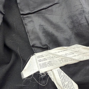 Black real leather tight fit biker jacket (XS)