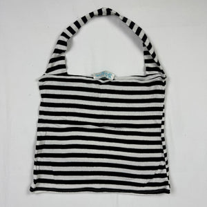 Black & white stretchy halter top (XS)