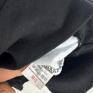 Black & white stars print hoodie (XS)