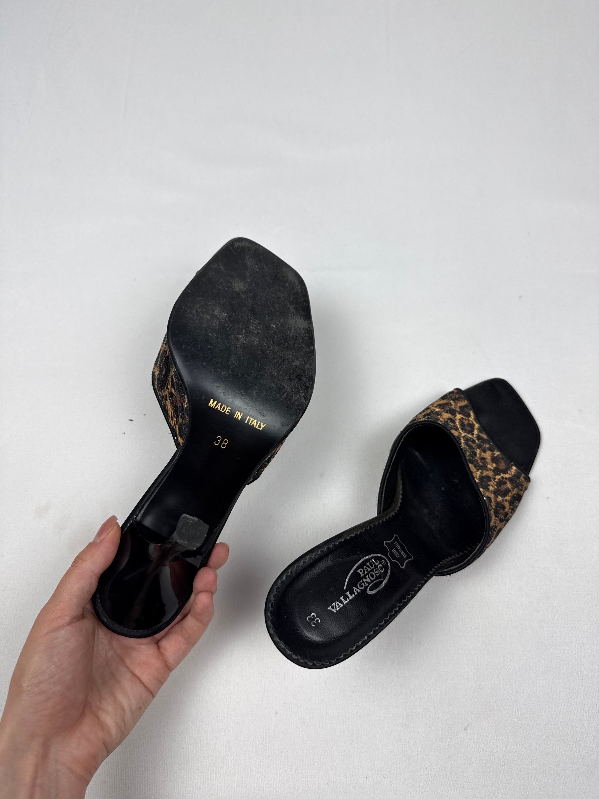 Animal print mules heels (38)