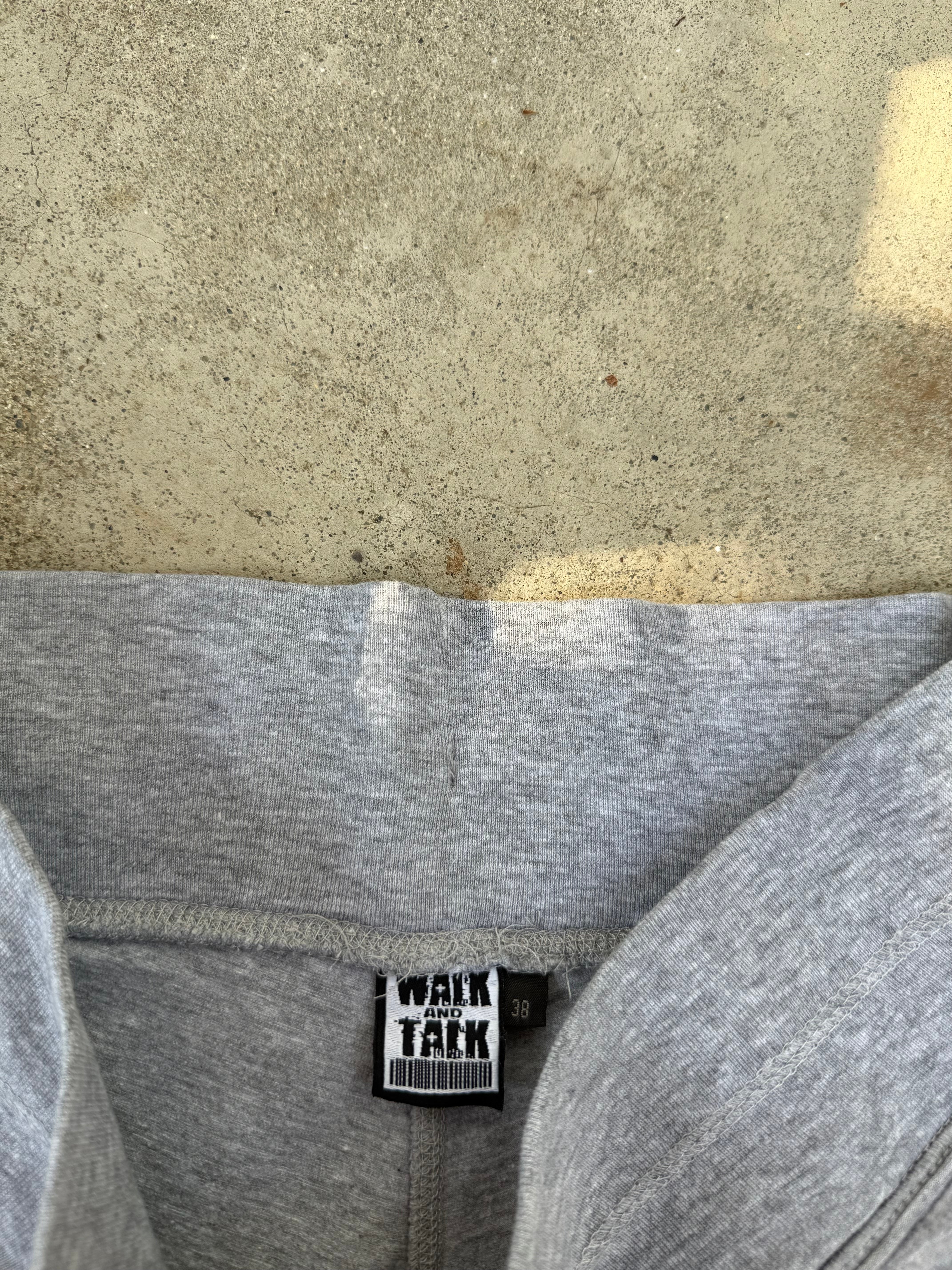 Grey activewear low rise mini short (S)