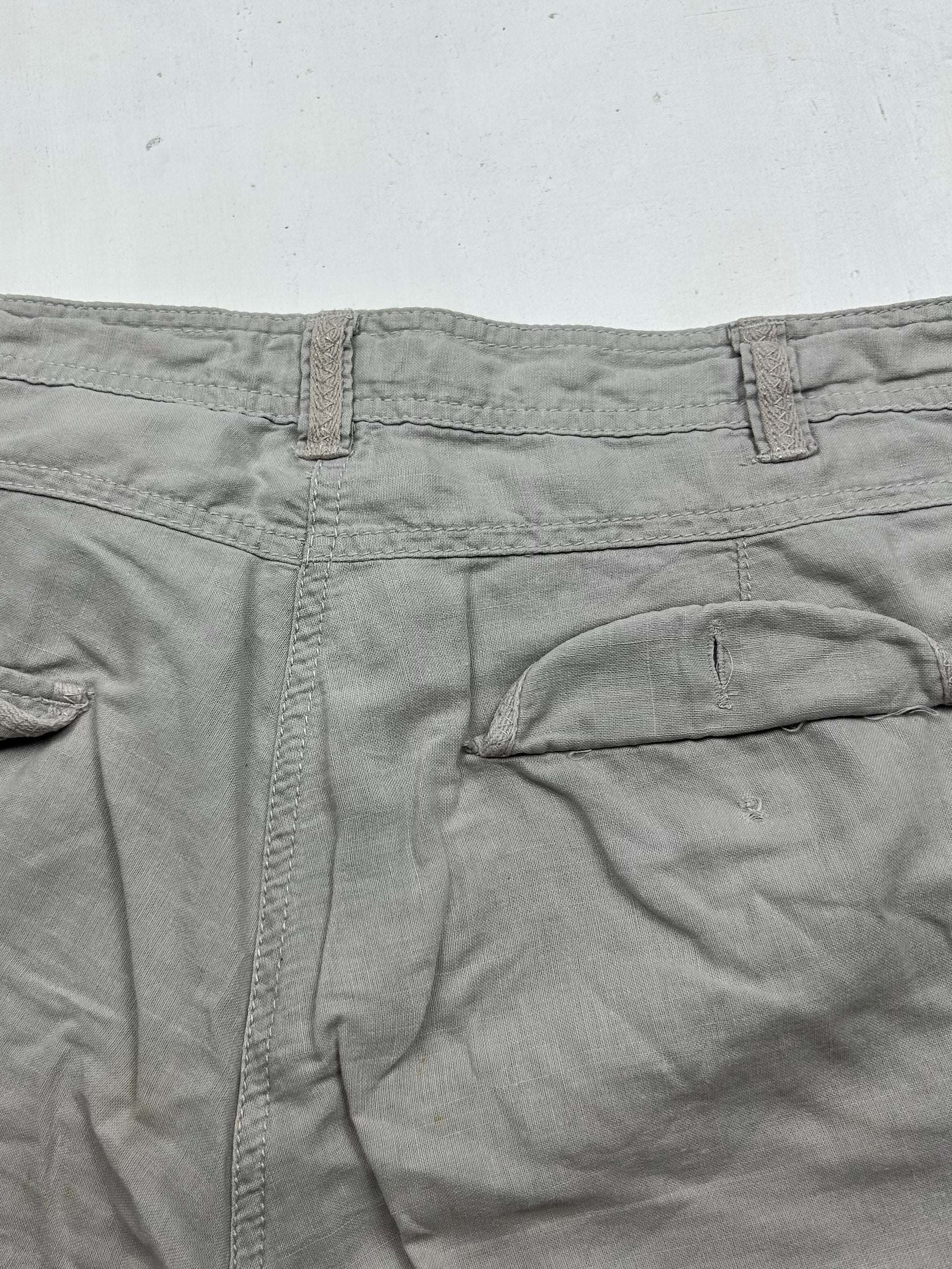 Grey low rise baggy pants (XL)