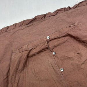 Brown 100% cotton maxi skirt (S)