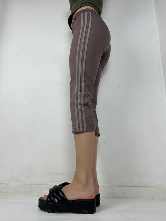 Brown low rise capri pants (S)