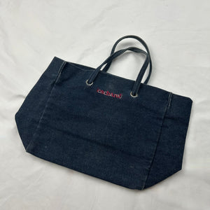 Navy denim mini handbag