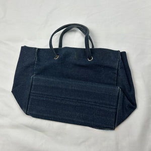 Navy denim mini handbag