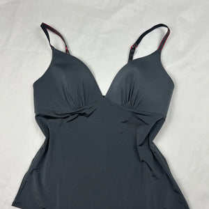Grey lycra padded cami top (M/L)