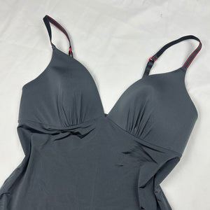 Grey lycra padded cami top (M/L)