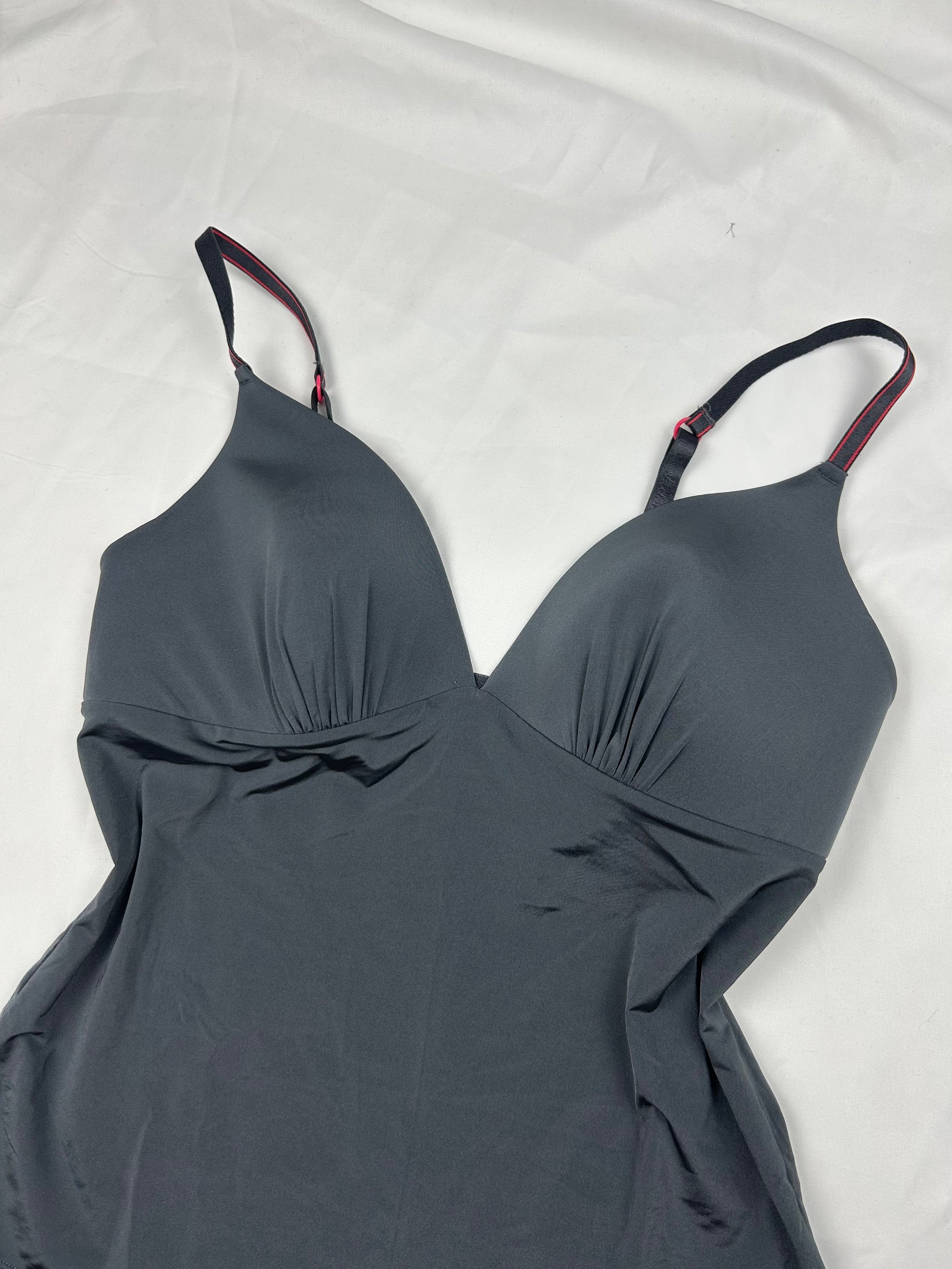Grey lycra padded cami top (M/L)
