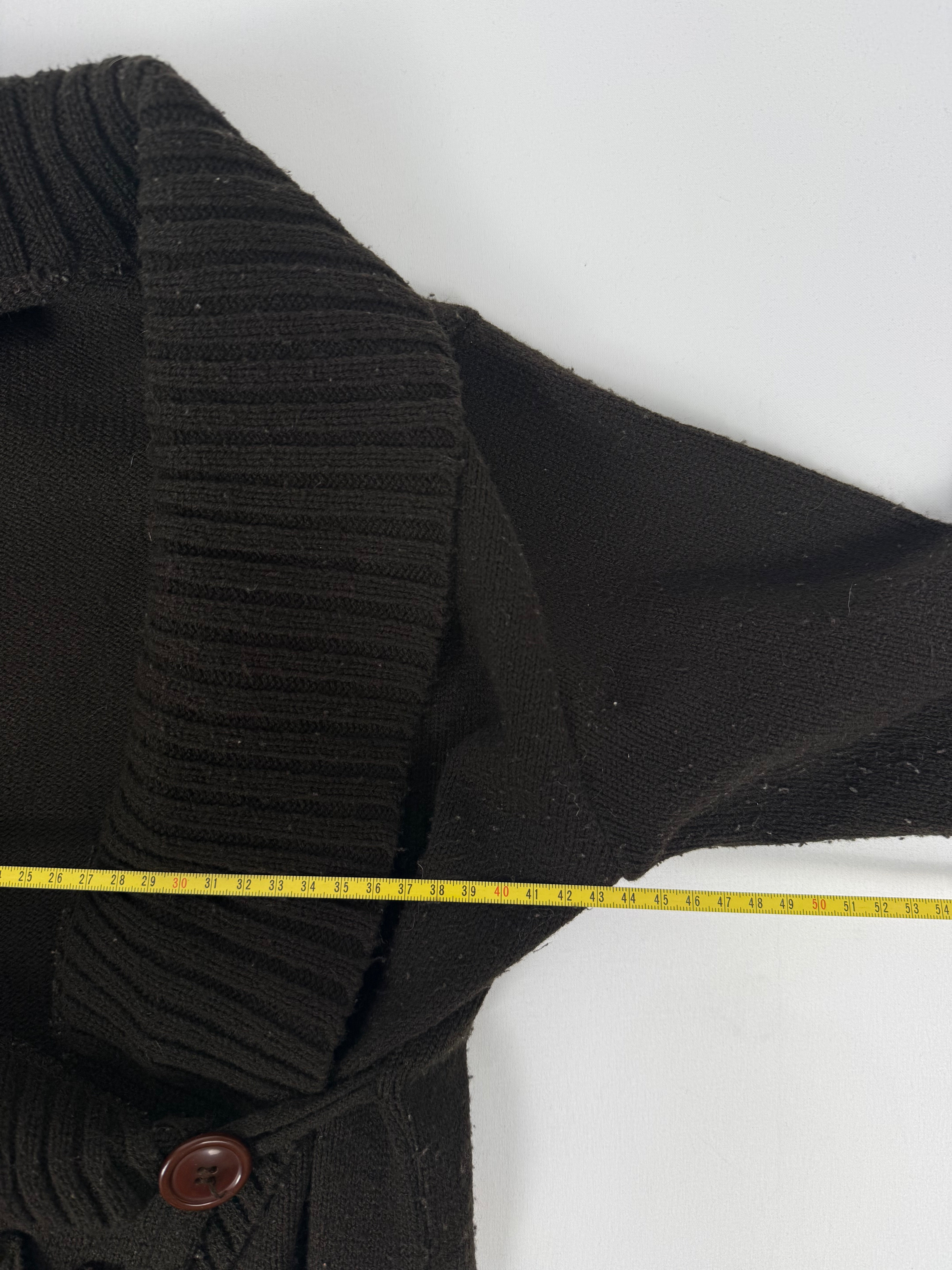 Mini-robe en maille grise à manches courtes avec nouage (S)
