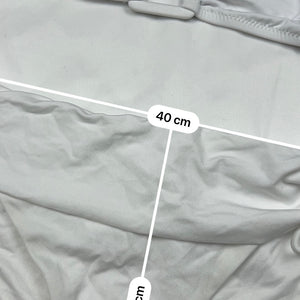 White lycra shorty bikini set (XL)