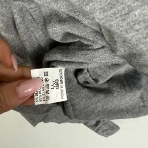 Grey 2 in 1 cotton long sleeves top (S)