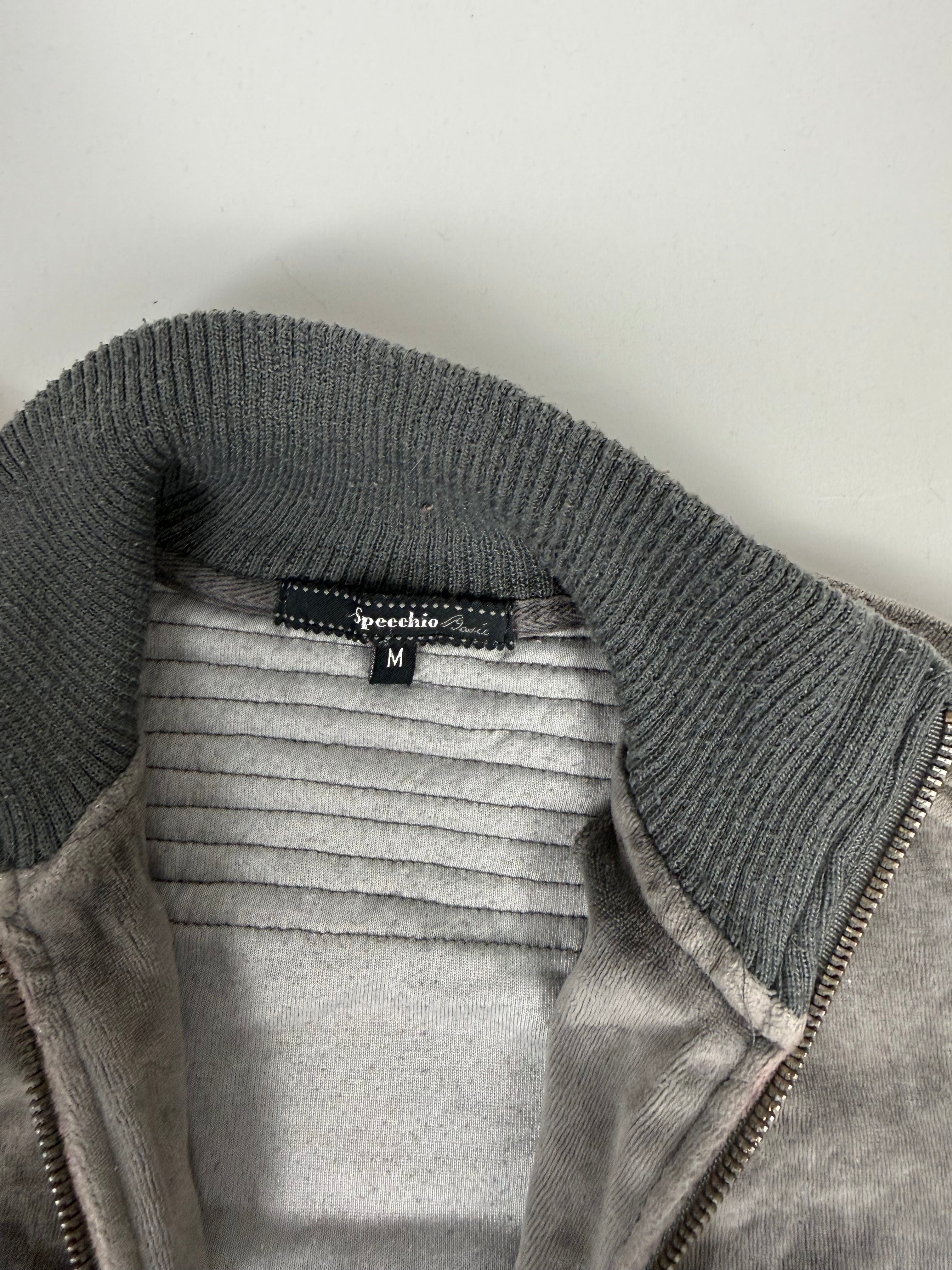 Veste courte zippée kaki (M)